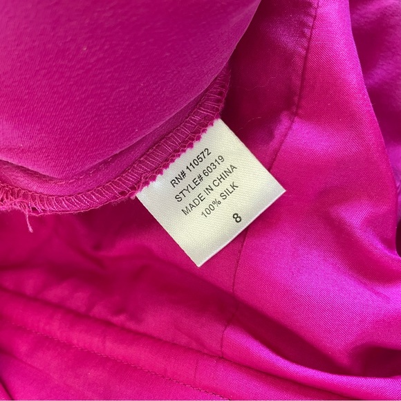 Twelfth St. By Cynthia Vincent 100% Silk ruffle dress, Size 6 - Picture 2 of 5